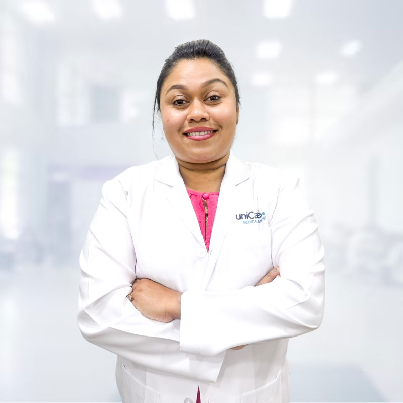 Dr sashini gamalath general practitioner at unicare dubai mankhool
